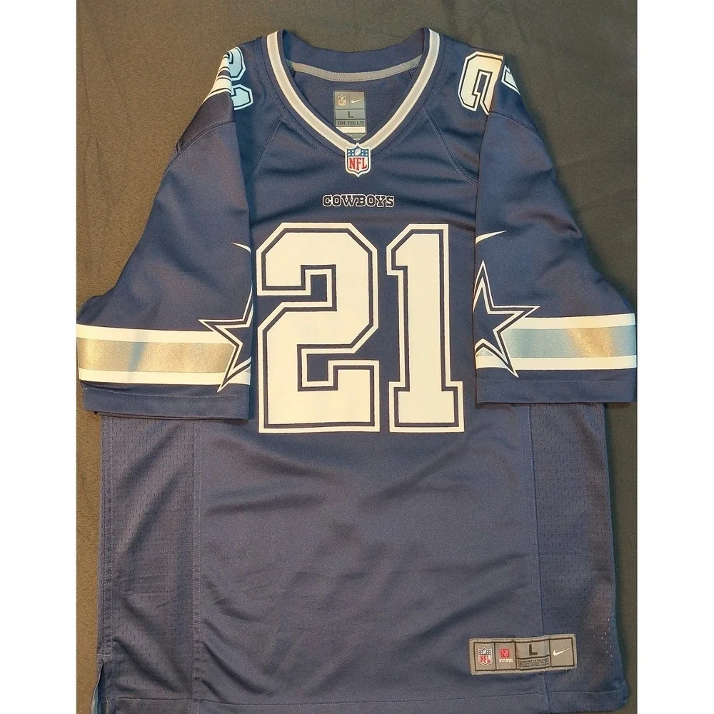 Dallas Cowboys #21 Nike NFL On Field Jersey Ezekiel Elliott,‎ Large, 31